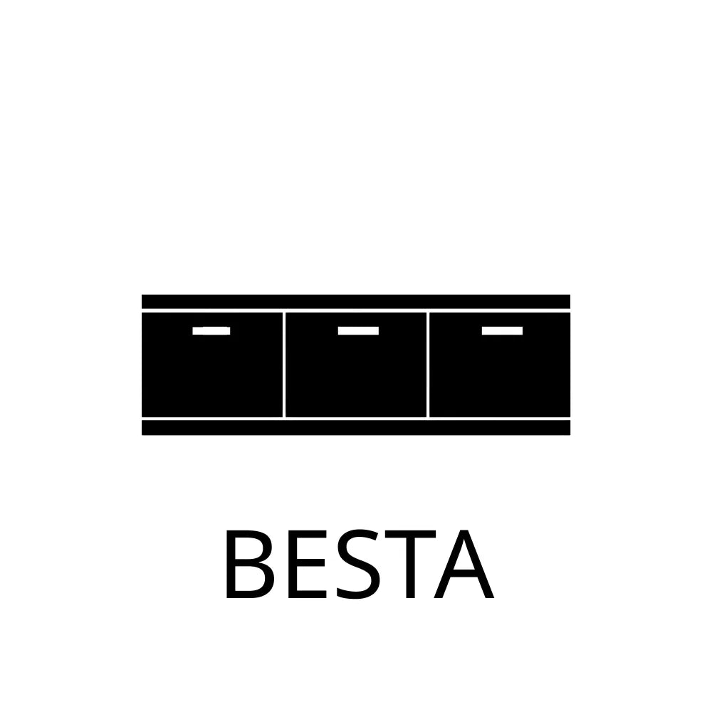 Fronty do IKEA BESTÅ na wymiar - jak zmienić salon bez remontu