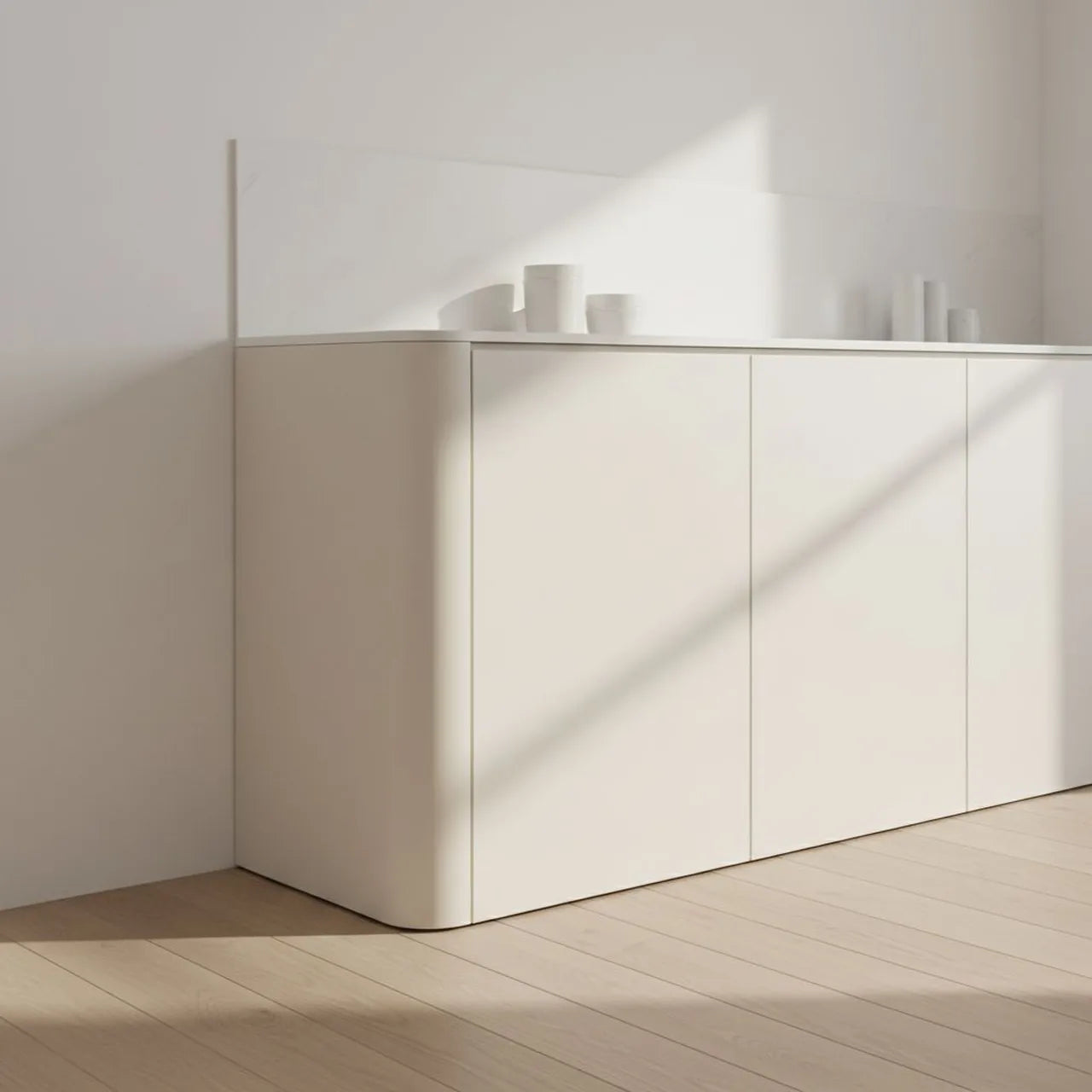 Panel gięty ślepy R150 – lakierowany front
