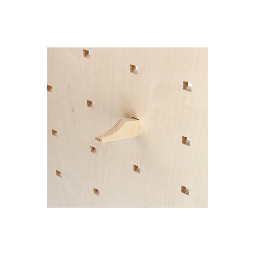 Haczyk drewniany na pegboard - akcesorium scienne