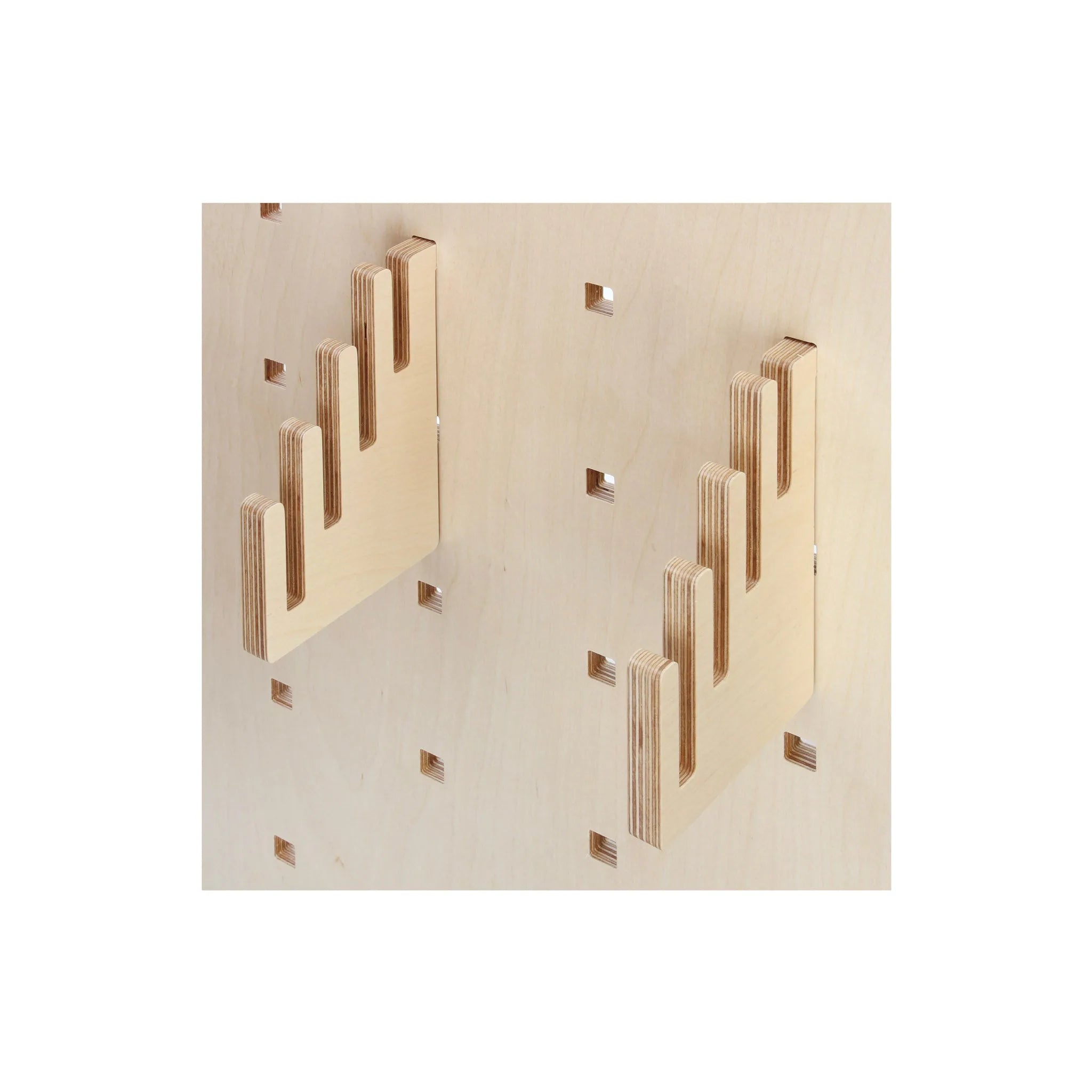 Uchwyty schodkowe na pegboard - organizacja scienna