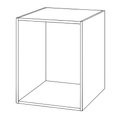 Korpus meblowy MDF kompatybilny z IKEA METOD, widok z przodu