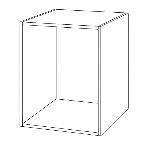 Korpus meblowy MDF kompatybilny z IKEA METOD, widok z przodu