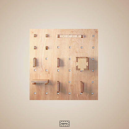 Pegboard Zestaw 60x60 cm - Ogony