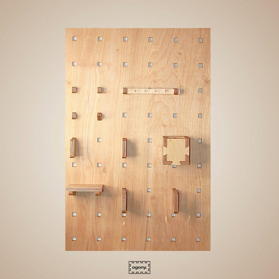 Pegboard Zestaw Startowy 60x90 cm - Ogony - 1