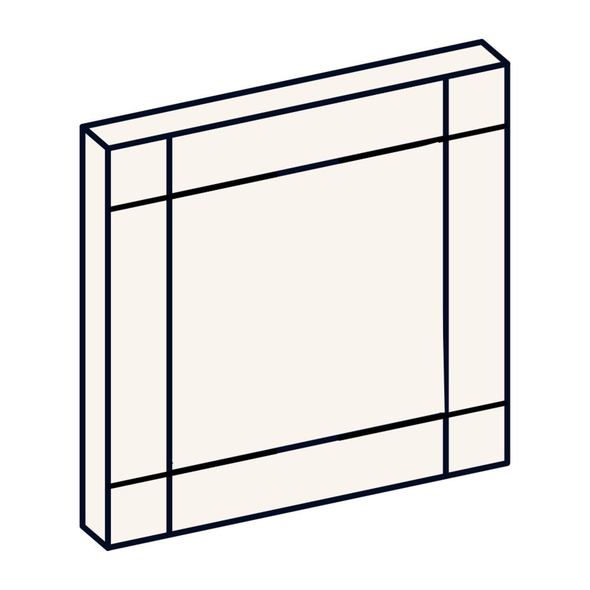 Front Quadro - rysunek techniczny ramy frontu